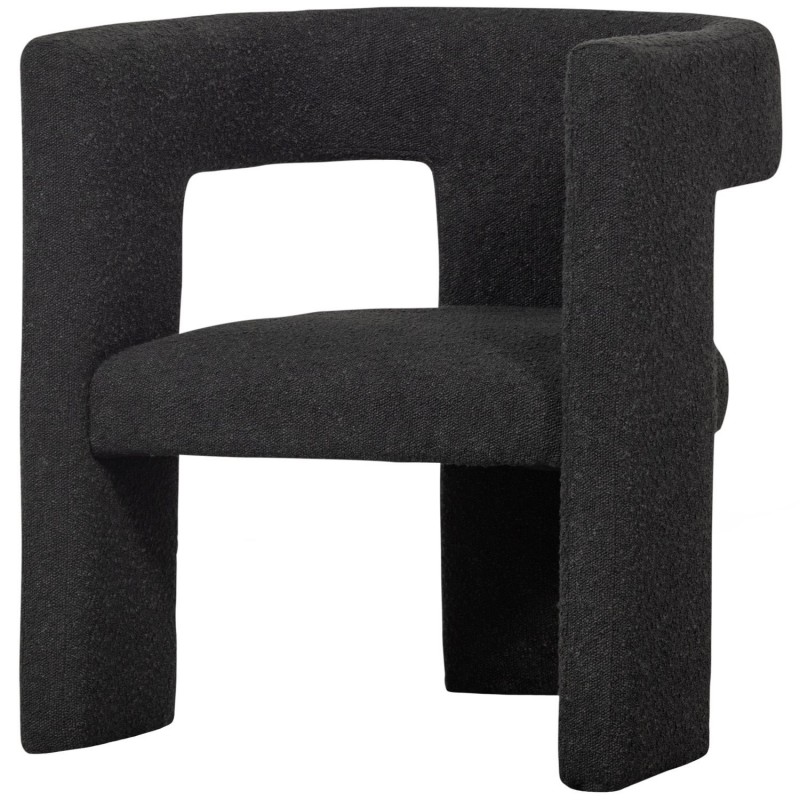 WAW ARMCHAIR BOUCLÉ DARK GREY - CHAIRS, STOOLS WAW ARMCHAIR BOUCLÉ DARK GREY - CHAIRS, STOOLS
